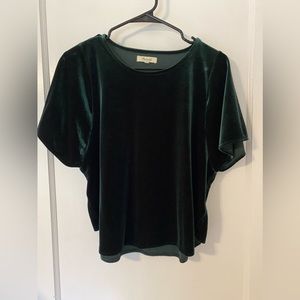 Madewell velvet top